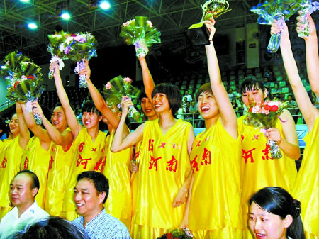 全国女子篮球乙级联赛河南夺冠 携山西成功冲