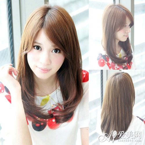 内扣中+长发+++内扣的发型散发优雅气质