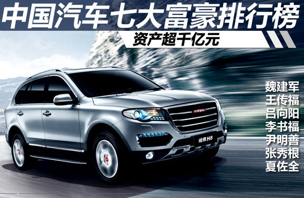 中国汽车七大富豪排行榜 资产超千亿元-汽车-东