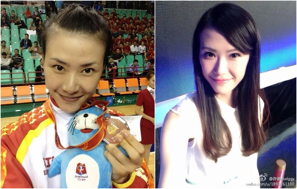 1.95米女蓝国手上非诚勿扰 <em>许诺</em>因巨人身高相