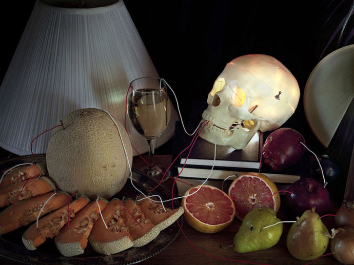 科学变艺术:水果发电唯美照片