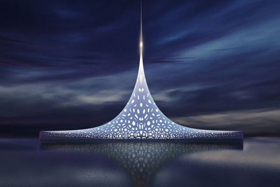 俄罗斯设计师打造新型游艇 似漂浮在海面上的