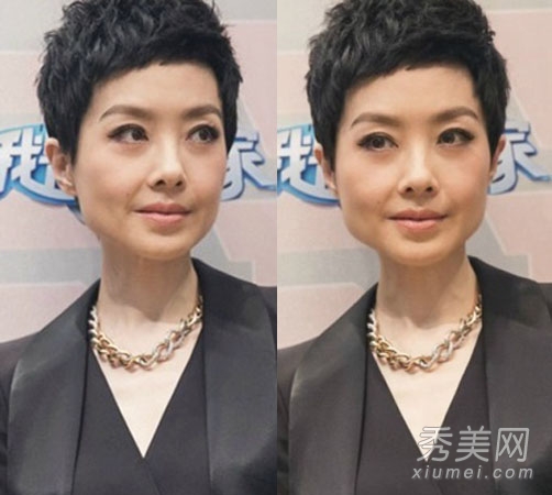 方脸女星坚持不整容 <em>鲁豫</em>换<em>发型</em>晒国字脸-坚持