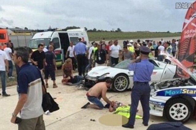  富豪驾车撞向人群  7百万超级跑车冲撞人群场面