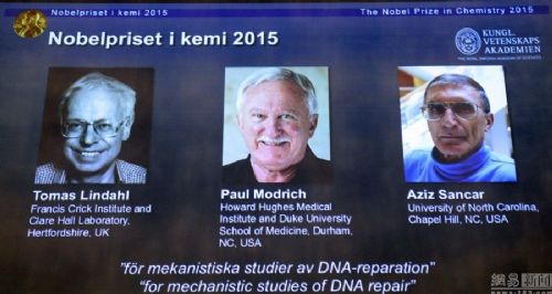  诺贝尔化学奖揭晓  获奖者研究对创新癌症治疗