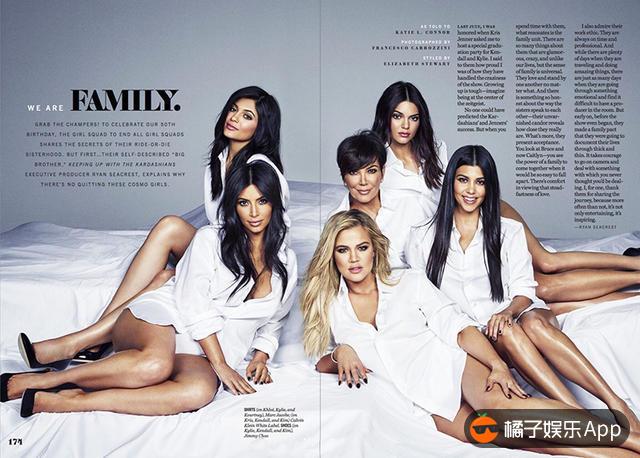  卡戴珊家族 老妈带5个女儿拍大片 这一大家子娘