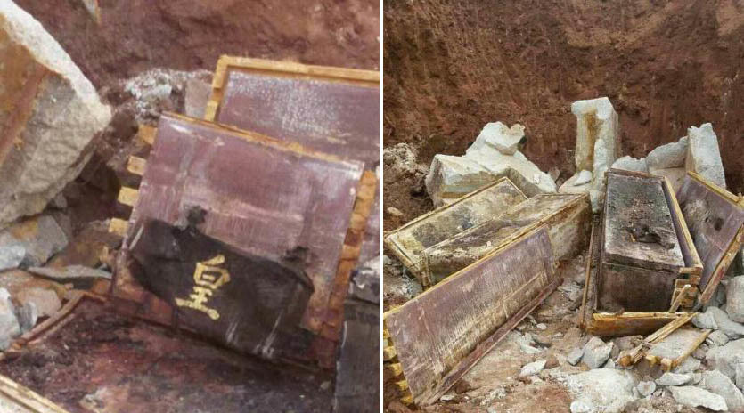  广东发现明朝官墓  棺椁散发香味-广东|明朝|宗亲