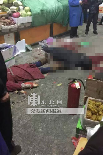 黑河嫩江县商贸城一层蔬菜摊区杀人命案 卖菜夫妻被杀身亡