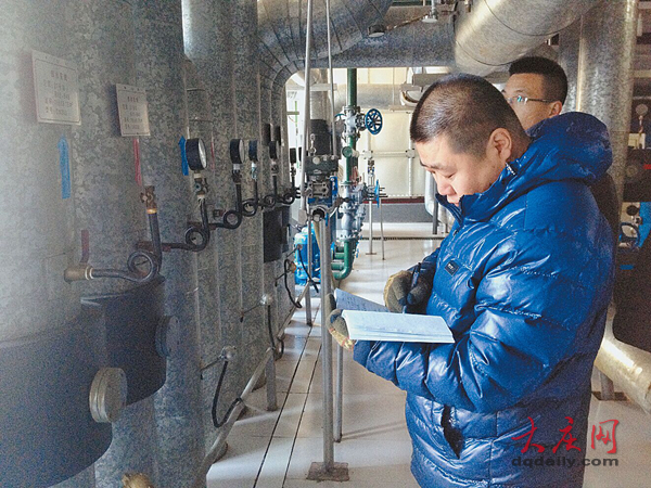 大庆市热力公司对130所换热站"体检 确保春节期间供热