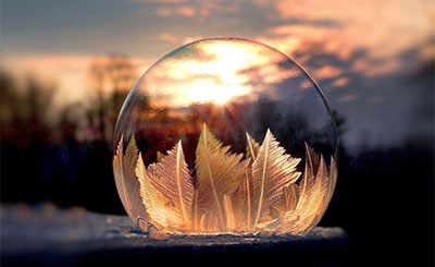  镜头中冰冻肥皂泡  美得就像女票P的图!-镜头,头