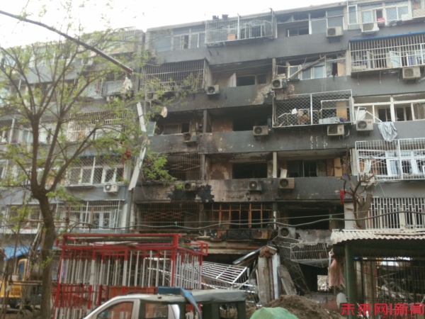  西直门小区爆炸  住户:阳台都炸没了(组图)-西
