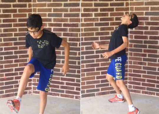 12岁球迷秀自创球技 口香糖当足球踢-口香糖|球