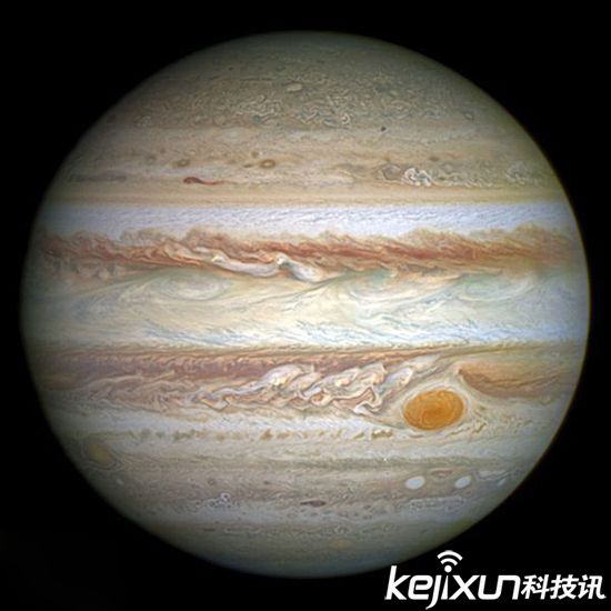 木星直观有多大 NASA木星与木卫一直观对比[