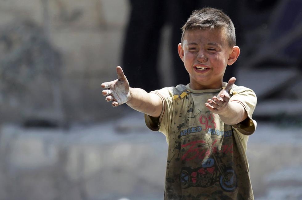 战火纷飞下 令人心碎的叙利亚孩子不只一个