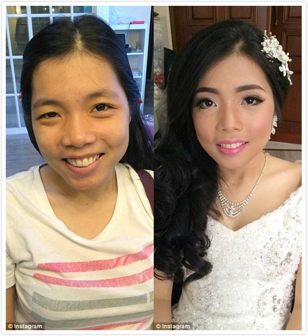 韩国博主晒化妆前后对比照 网友震惊:绝不是同一人!