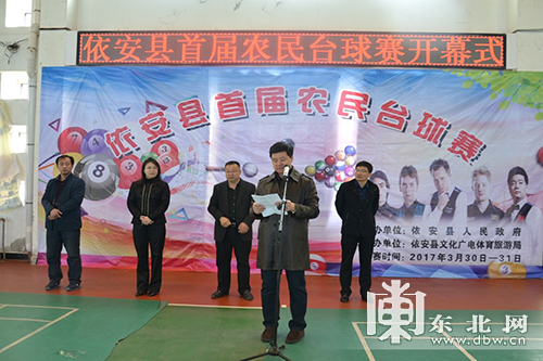 依安县举办首届农民台球比赛