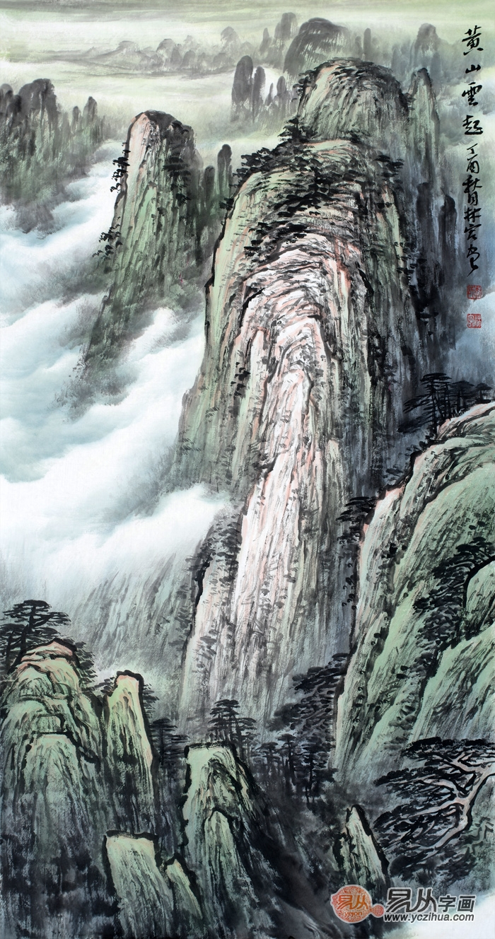 当代山水名家:李林宏国画黄山精品赏析