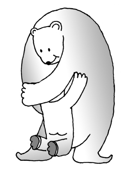 大熊抱抱简笔画图片