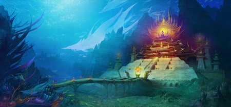 经典场景再现 寻仙完整还原龙王水晶宫