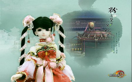 某日,bjd来到我的生活中,开始给bjd做衣服.        七秀