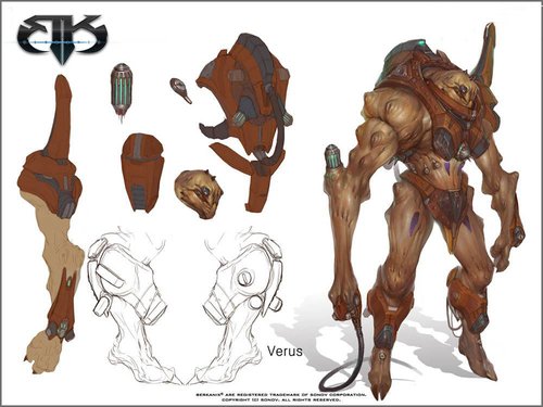 融合幻想与科幻berkani怪物原画