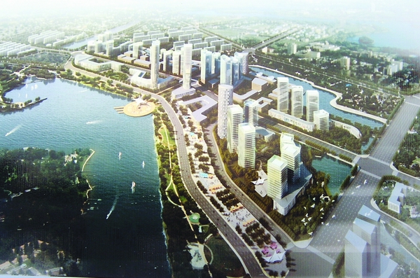 鹤城高起点规划:抱湖沿江