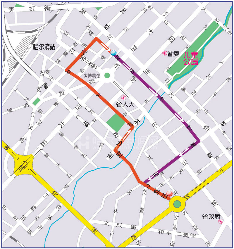哈尔滨市民六大迷茫路线引路图(附详图)