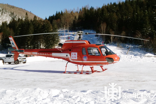 雪乡引进新奇旅游项目 游客可乘直升飞机欣赏
