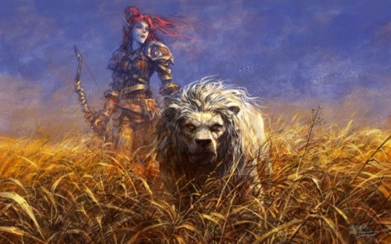 魔兽世界著名插画师咬人画的同人作品