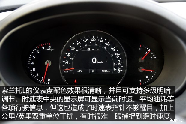 心向标杆 测试2015款索兰托l 2.4l 七座