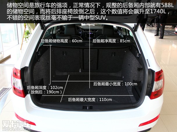 虽然后排座椅无法完全放平,但放倒之后1740l的储物空间完全不辱它旅行