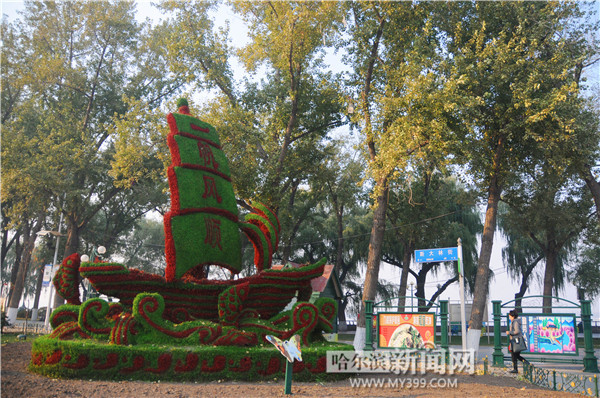 五色草景观"披"上新装