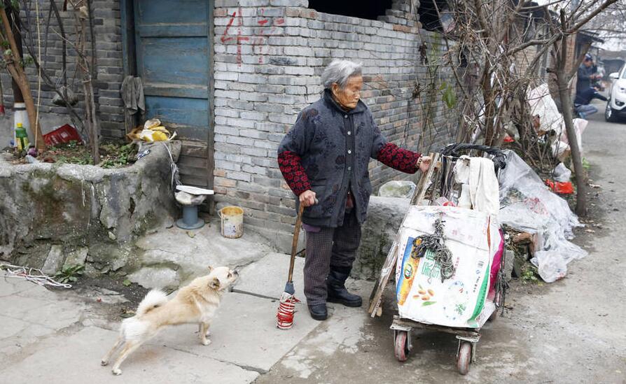 和老太太一起住的"儿子"精神有问题,无法照顾老人.