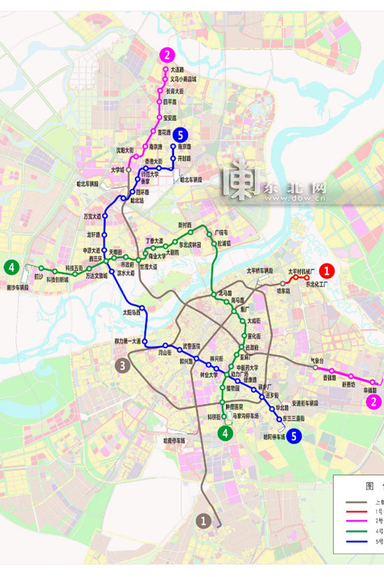 哈尔滨地铁4、5号线进入环评公示 共设65座车