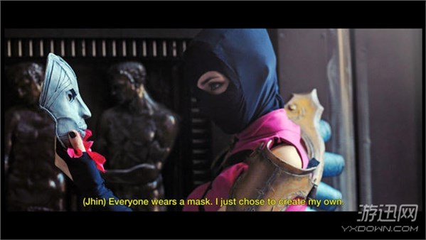 长腿妹子coslol戏命师烬就是衣服太多