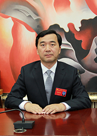 访党代表,中共饶河县委书记韩雪海