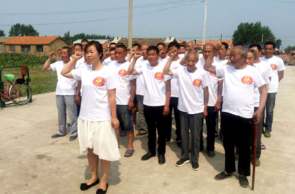 向阳镇开展形式多样的庆"七一"活动