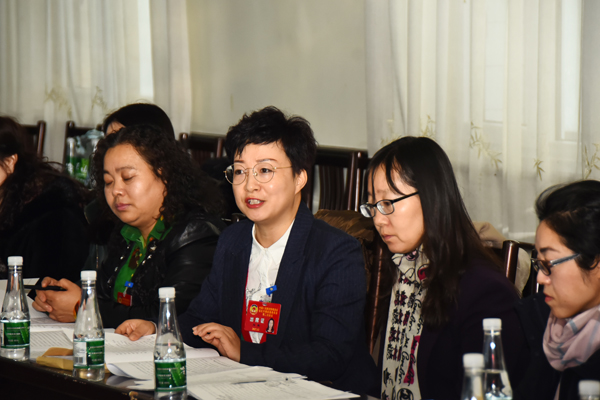 出席市政协四届二次会议委员分组讨论