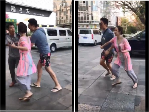 刘希媛骂保安 被拍图片