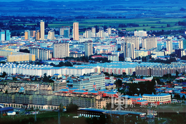 曾经的密山城区图片.