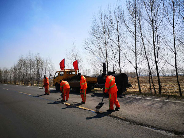 兰西公路站积极开展县域干线公路养护