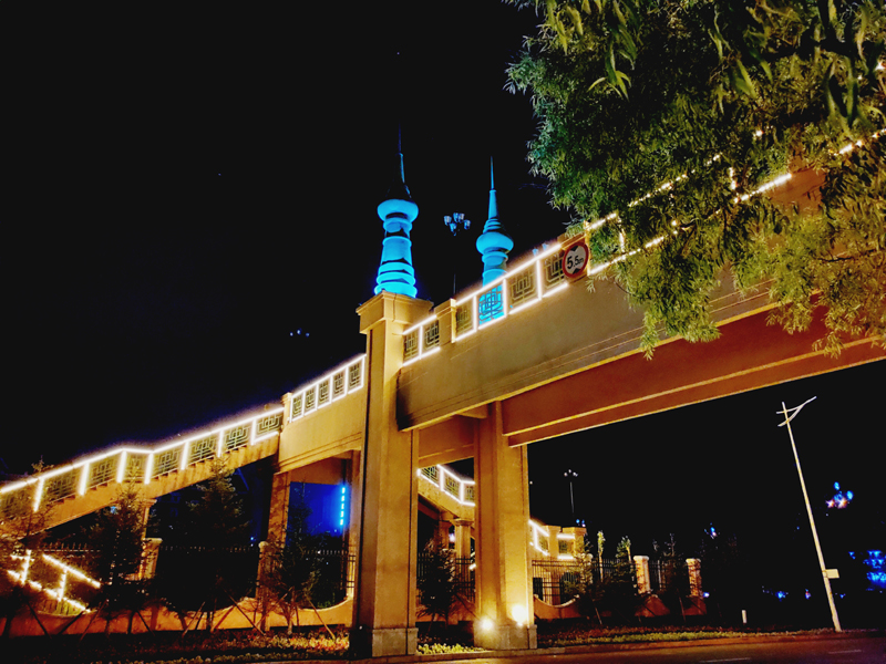 绥化市夜景图片图片