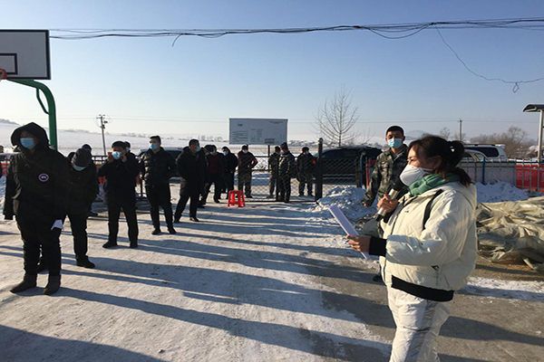 鸡东镇开展核酸检测流程模拟演练