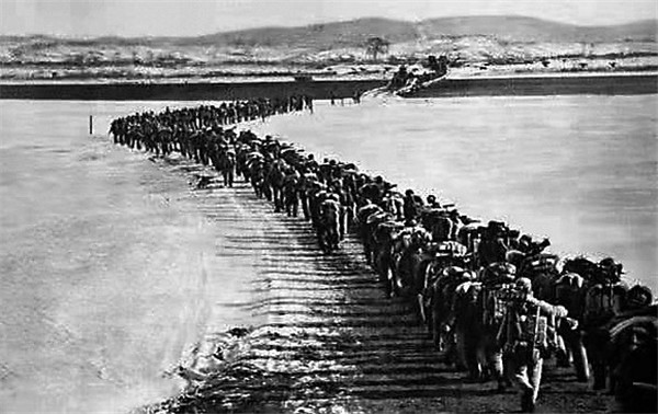 雄赳赳气昂昂跨过鸭绿江.