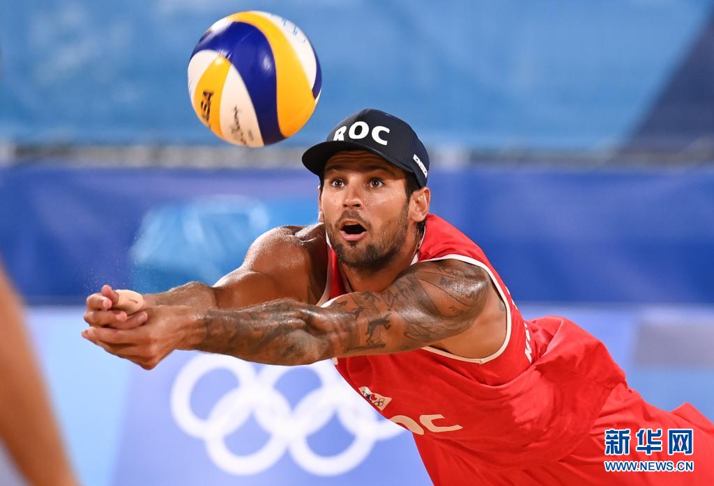 沙滩排球俄罗斯运动员晋级男子半决赛