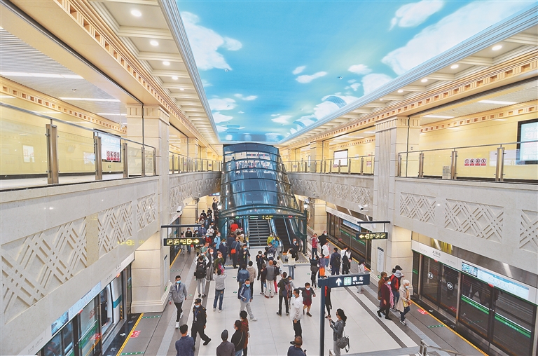 打通新区与城市中心区"主动脉" 哈尔滨地铁二号线载客试运营