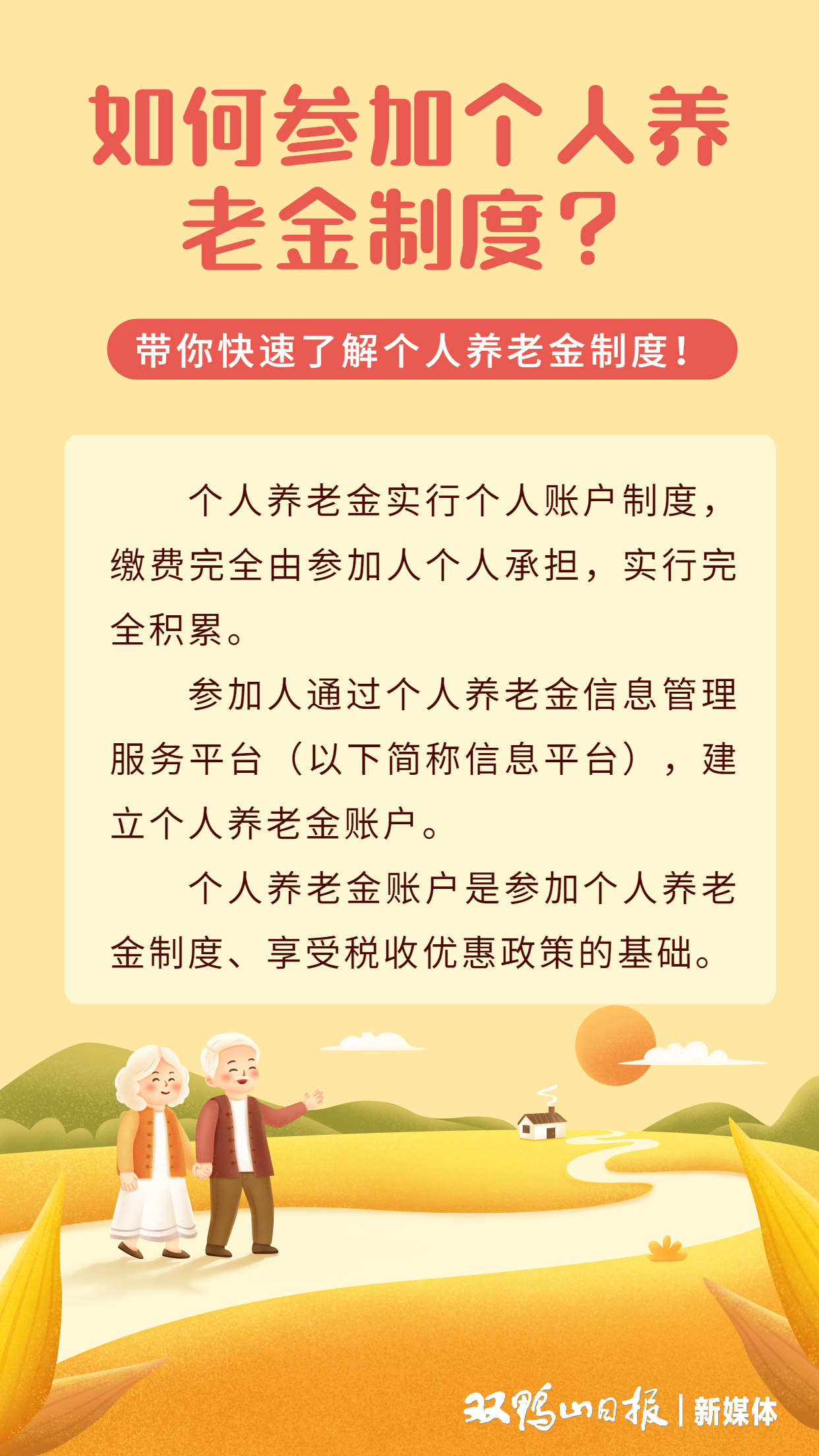 海报带你快速了解个人养老金制度3如何参加个人养老金制度