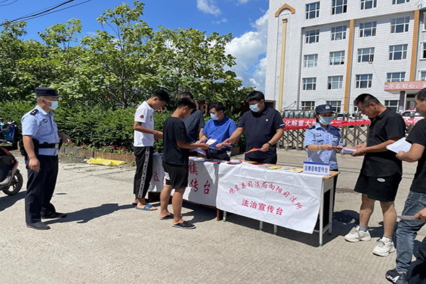 向阳镇开展平安鸡东建设宣传日活动